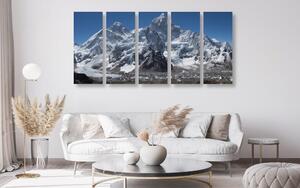 5-dielny obraz nádherný vrchol hory