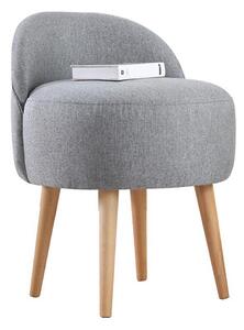 Taburet NIKI, priemer 46 cm, sivý