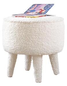 Taburet PIXI, priemer 38 cm, biely