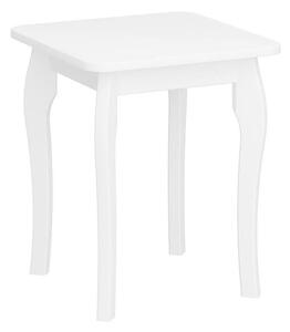 Odkladací stolík BAROQUE 45,6x39 cm biela