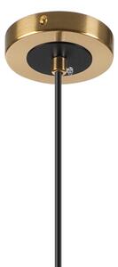Luster na lanku ROLLO 1xG9/5W/230V zlatá/dymová béžová
