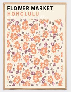 Plagát Flower Market Honolulu