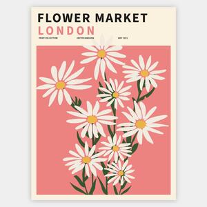 Plagát Flower Market London