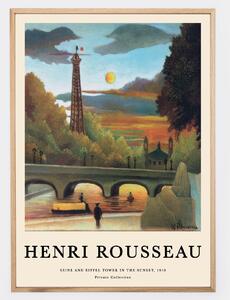 Plagát Seine and Eiffel Tower in the Sunset | Henri Rousseau