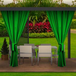 Unikátne výrazne zelené závesy do záhradných terás a altánkov 155 x 220 cm Zelená