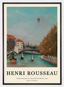 Plagát Study for View of the Pont de Sevres | Henri Rousseau