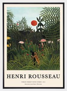 Plagát Virgin Forest With Sunset | Henri Rousseau