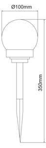 Globo 33770-3 - SADA 3x LED Solárne svietidlo SOLAR LED/0,06W/3V pr. 10 cm IP44