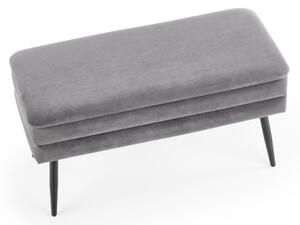 Lavica s úložným priestorom VELVA 37x78 cm šedá