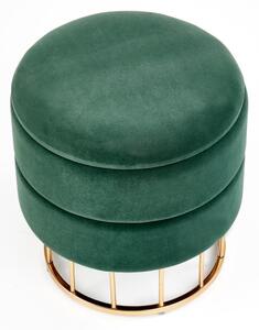 Taburet MINTY pr. 37 cm zelená/zlatá