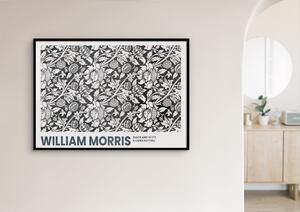 Plagát Black and White Flower Pattern | William Morris