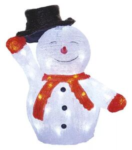 EMOS LED vianočný snehuliak s klobúkom 36cm DCFC18