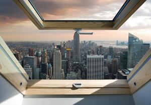 Fototapeta - New York - panoramatický výhľad z okna (152,5x104 cm)