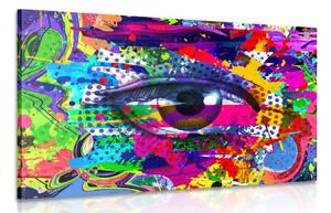 Obraz ľudské oko v pop-art štýle