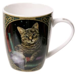 Porcelánový hrnček magická mačka - design Lisa Parker