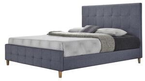 Sivá manželská posteľ BALDER NEW 160 x 200 cm