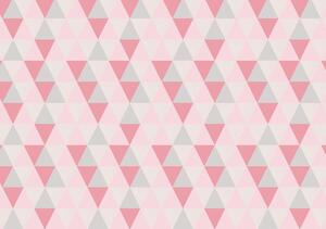 Fototapeta - Ružové trojuholníky (152,5x104 cm)