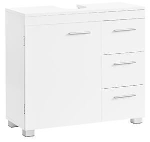 SKRINKA POD UMÝVADLO, biela, biela, 70/64/30 cm MID.YOU - Kúpeľňové skrinky, Online Only