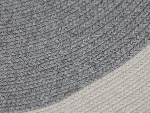 NORTHRUGS - Hanse Home koberce Kusový koberec Braided 105555 Grey Creme kruh – na von aj na doma - 200x200 (priemer) kruh cm