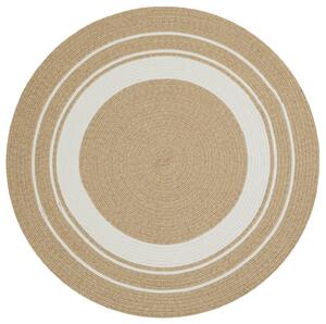 NORTHRUGS - Hanse Home koberce Kusový koberec Braided 105556 Creme Beige kruh – na von aj na doma - 150x150 (priemer) kruh cm