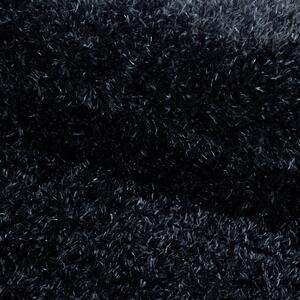 Ayyildiz koberce Kusový koberec Brilliant Shaggy 4200 Black kruh - 200x200 (priemer) kruh cm