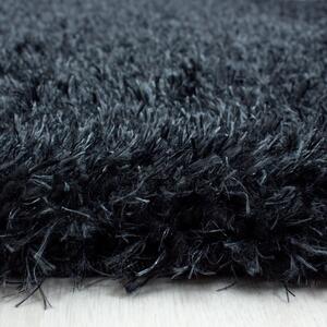 Ayyildiz koberce Kusový koberec Brilliant Shaggy 4200 Black kruh - 120x120 (priemer) kruh cm