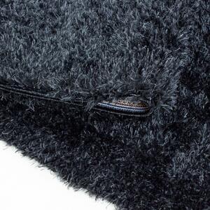 Ayyildiz koberce Kusový koberec Brilliant Shaggy 4200 Black kruh - 120x120 (priemer) kruh cm