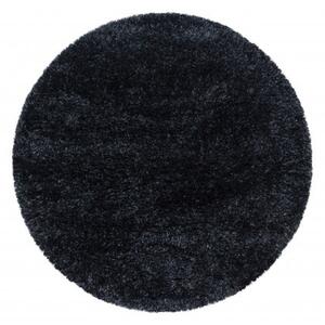 Ayyildiz koberce Kusový koberec Brilliant Shaggy 4200 Black kruh - 200x200 (priemer) kruh cm