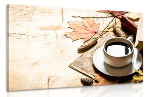 Obraz jesenná šálka kávy
