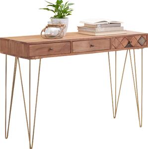 KONZOLOVÝ STOLÍK, akácia, farba akácie, 115/42/78 cm Ambia Home - Stolíky do obývačky