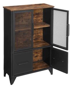 KOMODA, hnedá, čierna, 70/100/33 cm Boxxx - Komody, Online Only
