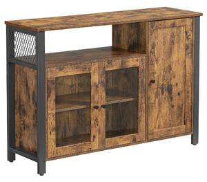 KOMODA, hnedá, čierna, 110/75/33 cm Boxxx - Komody, Online Only
