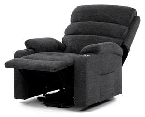 TV-S8348 GREY2, Elektrické polohovateľné relaxačné kreslo, 1 motor, sivá látka