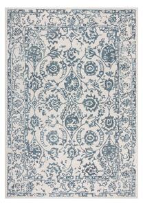Biely/modrý vlnený koberec 230x160 cm Yasmin - Flair Rugs