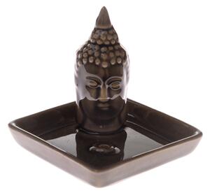 Keramický stojan na vonné tyčinky Budha, 9 x 9 x 9 cm
