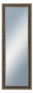 DANTIK - Zrkadlo v rámu, rozmer s rámom 50x140 cm z lišty TOOTH zlatá čierna (2780)