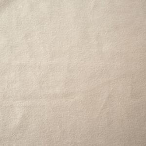 Béžové jednofarebné závesy na kruhy zo zamatovej tkaniny Béžová