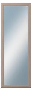 DANTIK - Zrkadlo v rámu, rozmer s rámom 50x140 cm z lišty STEP hnedá (3020)