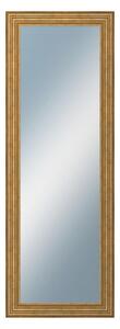 Zrkadlo v rámu Dantik rozmer s rámom 50x140 cm z lišty HRAD zlatá patina (2822)