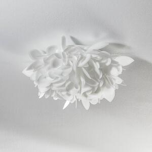 Slamp Veli Foliage Mini nástenné svetlo, Ø 36 cm, Biela / opálová, Obývacia izba / jedáleň, Plast, Dizajn, Nástenné svietidlo