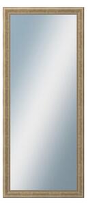 DANTIK - Zrkadlo v rámu, rozmer s rámom 60x140 cm z lišty KŘÍDLO malé zlaté patina (2774)