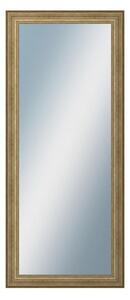 DANTIK - Zrkadlo v rámu, rozmer s rámom 60x140 cm z lišty HRAD strieborná patina (2823)