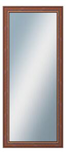DANTIK - Zrkadlo v rámu, rozmer s rámom 60x140 cm z lišty ANGLIE hnedá (561)