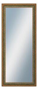 DANTIK - Zrkadlo v rámu, rozmer s rámom 60x140 cm z lišty HRAD zelená (3005)