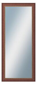 DANTIK - Zrkadlo v rámu, rozmer s rámom 60x140 cm z lišty ANGLIE hnedá Au Linka (612)