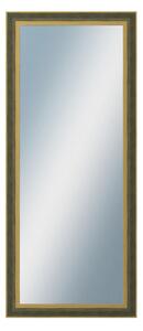 DANTIK - Zrkadlo v rámu, rozmer s rámom 60x140 cm z lišty ZVRATNÁ zelenozlatá plast (3070)