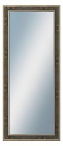 DANTIK - Zrkadlo v rámu, rozmer s rámom 60x140 cm z lišty TOOTH zlatá čierna (2780)