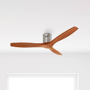 LEDS-C4 Stropný ventilátor Stem s drevenými lopatkami, tmavé drevo, Tmavé drevo, Obývacia izba / jedáleň, Drevo, Moderný
