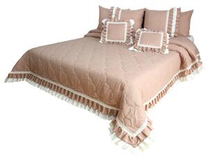 Vintage staroružový prehoz na posteľ v romantickom štýle Béžová