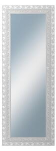 Zrkadlo v rámu Dantik rozmer s rámom 60x160 cm z lišty ROKOKO strieborná hádzaná (2881)